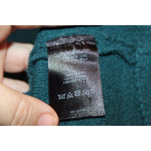 Anthropologie Sparrow boiled wool shift dress in teal size medium - Picture 7 of 10